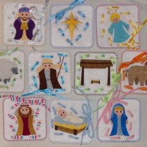 Lace Up Nativity I T H Embroidery Machine Design