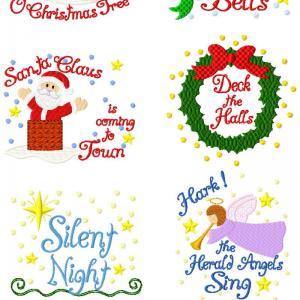 Songs Of The Season Embroidery Machine Design