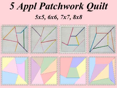 Applique Patchwork Quilt Blocks
