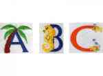 Beach Alphabet Machine Embroidery Designs