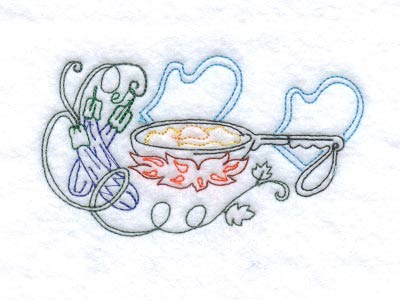 Chef Towels Embroidery Machine Design