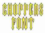 Choppers Font Machine Embroidery Designs