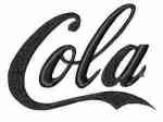 Cola Font Machine Embroidery Designs