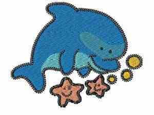 Darling Dolphins Embroidery Machine Design