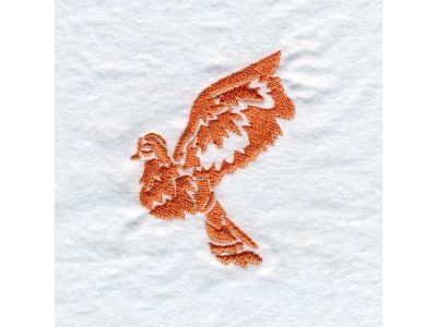 Decorative Doves Embroidery Machine Design
