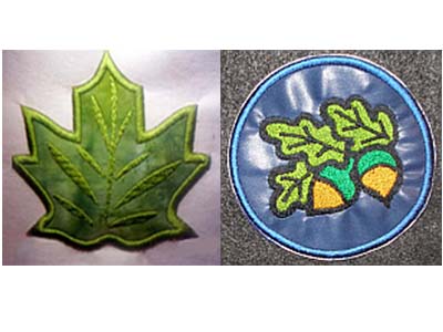 Fall Leaves Coasters Embroidery Machine Design