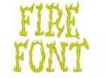 Fire Font Machine Embroidery Designs