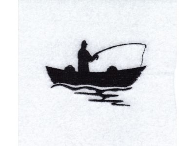 Machine Embroidery Designs - Fisherman Silhouettes Set