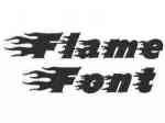 Flame Font Machine Embroidery Designs