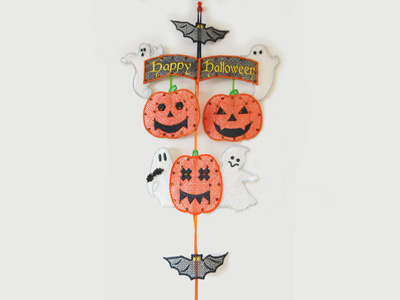 Halloween Ghost Greeter Embroidery Machine Design