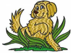 Machine Embroidery Designs - Golden Retrievers Set