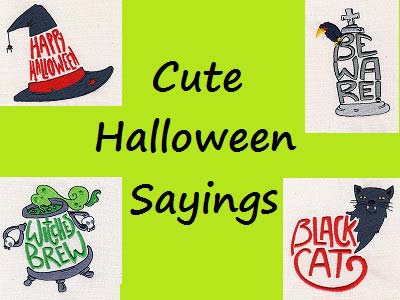 Cute Halloween Sayings Embroidery Machine Design