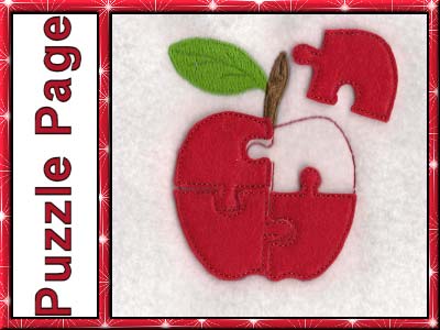 Puzzle Page ABC Embroidery Machine Design