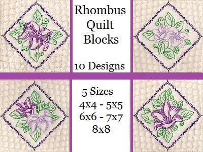 Rhombus Quilt Blocks