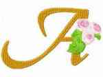 Rose Alphabet Machine Embroidery Designs