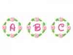 DD Rose Bud Alphabet Machine Embroidery Designs