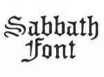 Sabbath Font Machine Embroidery Designs
