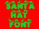 Santa Hat Font Machine Embroidery Designs