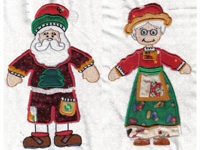 Mr and Mrs Santa Paper Dolls