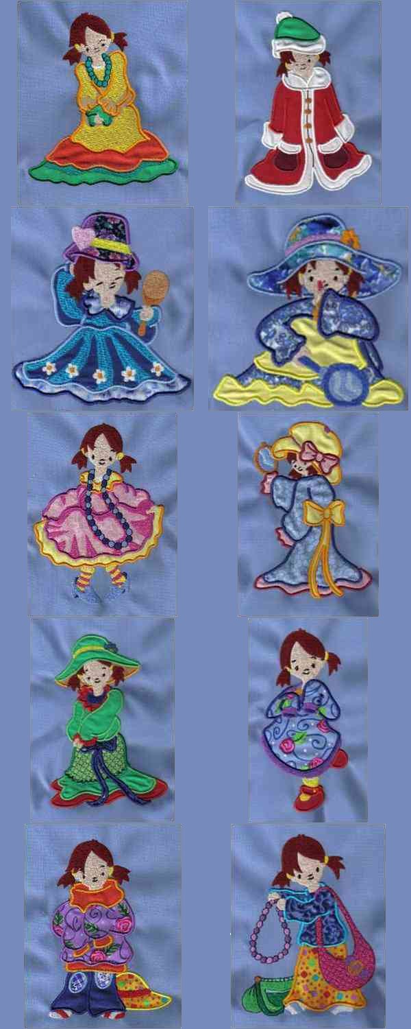 Applique When I Grow Up Embroidery Machine Design Details