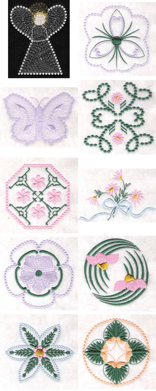 Candlewick and More Embroidery Machine Design Details