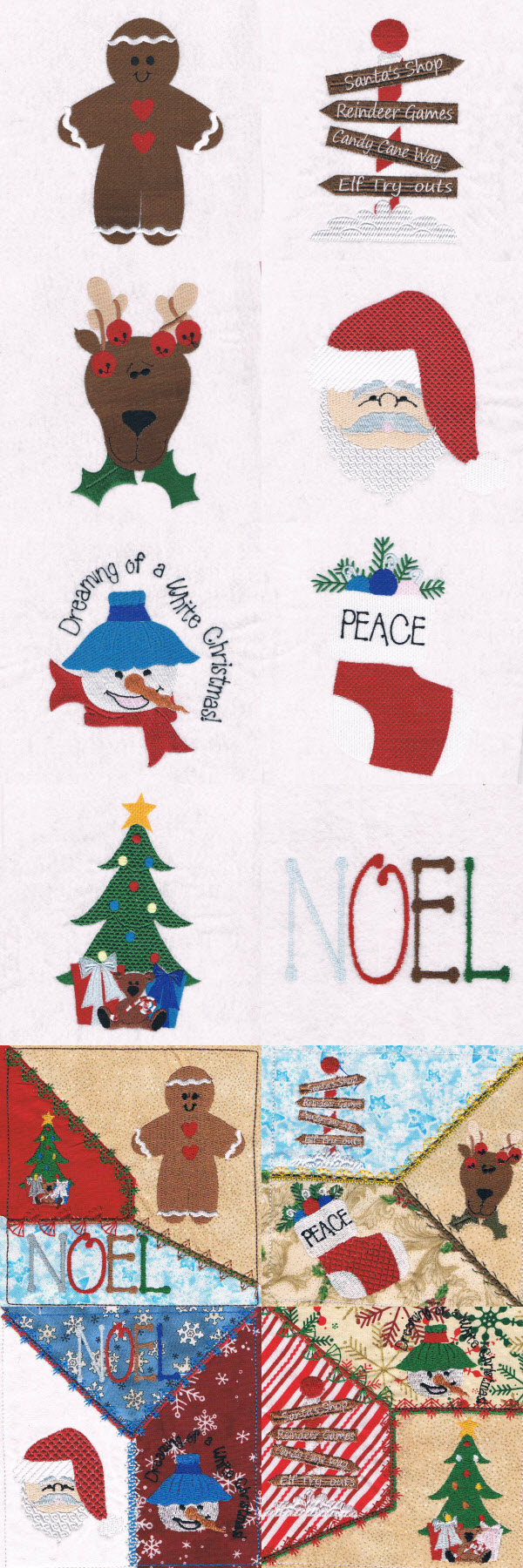 Christmas Town 2 Embroidery Machine Design Details