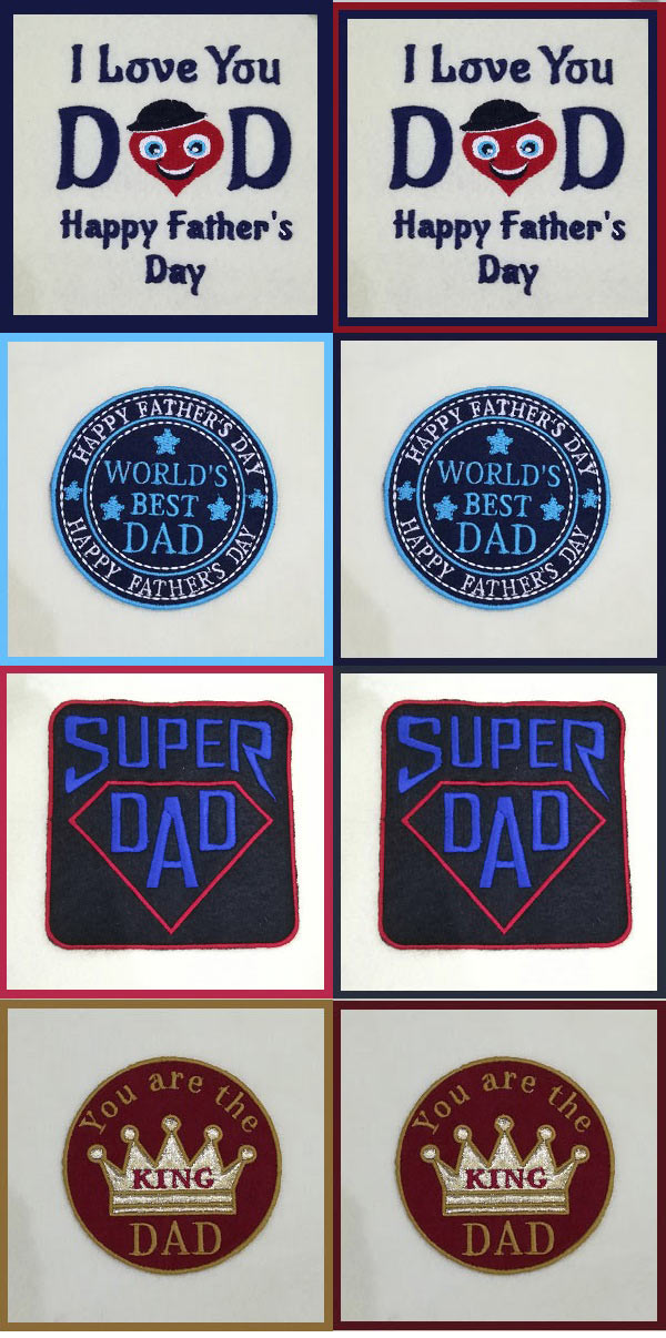 Fathers Day Embroidery Machine Design Details