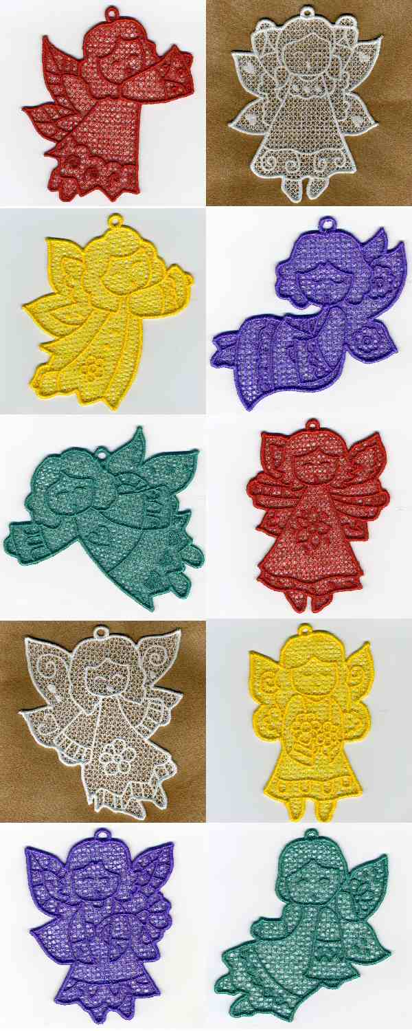 FSL Fairies Embroidery Machine Design Details
