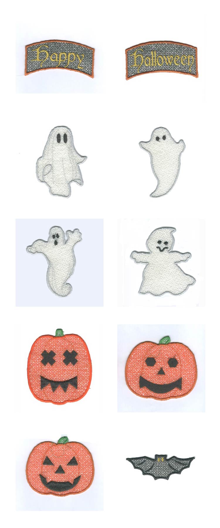 Halloween Ghost Greeter Embroidery Machine Design Details