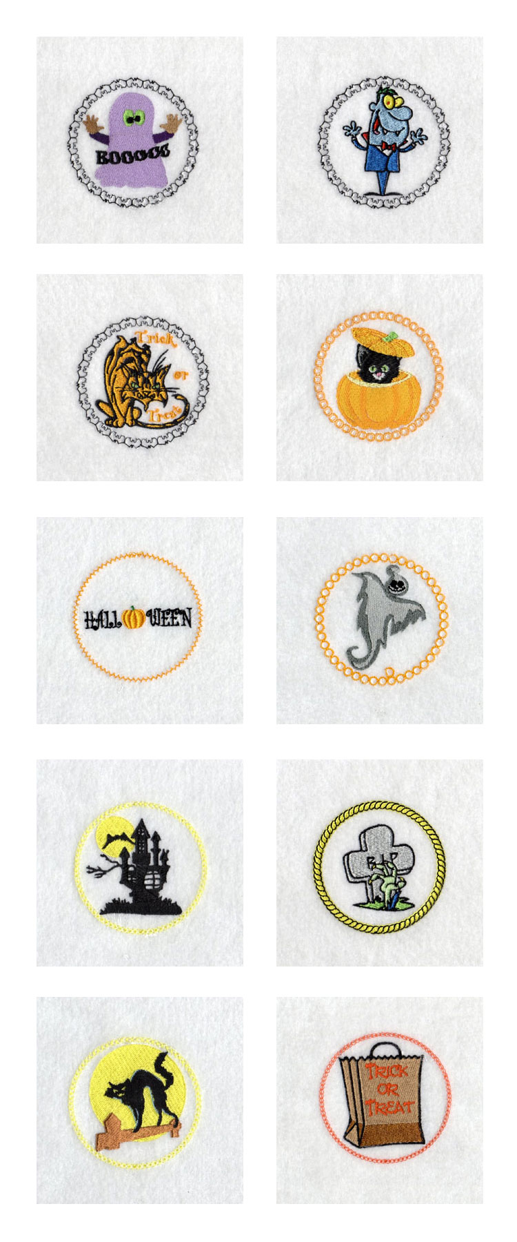 Halloween Jar Covers Embroidery Machine Design Details