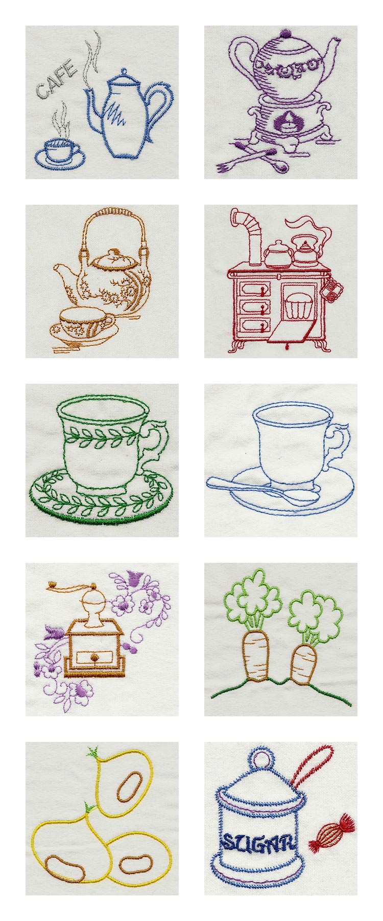 Vintage Kitchen 1 Embroidery Machine Design Details