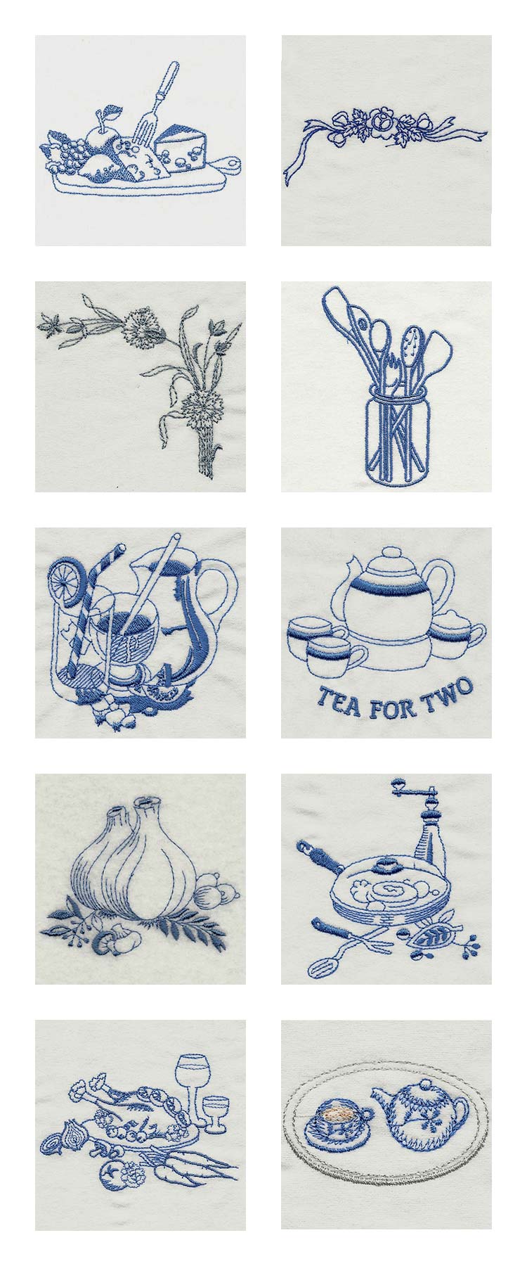Vintage Kitchen 2 Embroidery Machine Design Details