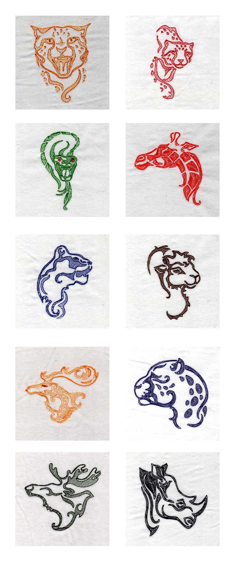 Wild Things Embroidery Machine Design Details