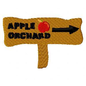 Apple Orchard Embroidery Machine Design
