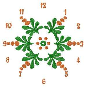 Baltimore Clock Embroidery Machine Design