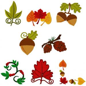 Fall Colors Embroidery Machine Design