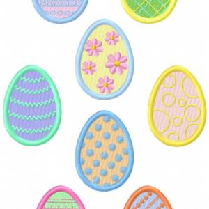 Pretty Easter Eggs Embroidery Machine Design