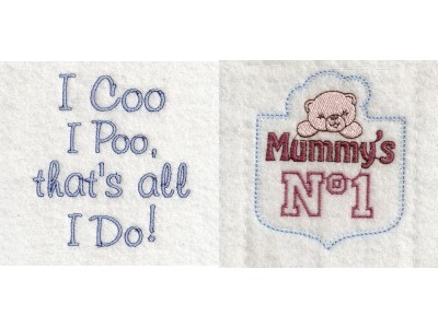 Baby Bibs Things Embroidery Machine Design