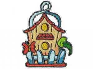 Beautiful Birdhouses Machine Embroidery Designs  