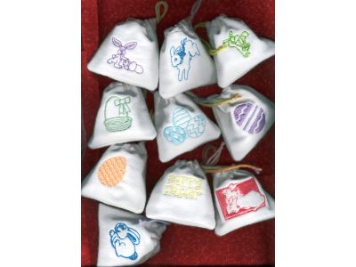 Easter Candy Bags Embroidery Machine Design