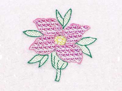 Mylar Florals Embroidery Machine Design