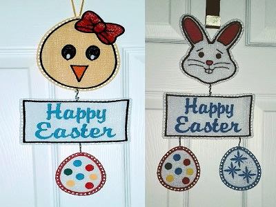 FSL Easter Danglers Embroidery Machine Design