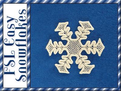 FSL Easy Snowflakes Embroidery Machine Design