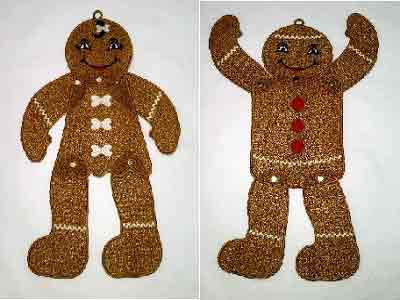 FSL Posable Gingerbread Danglers Embroidery Machine Design
