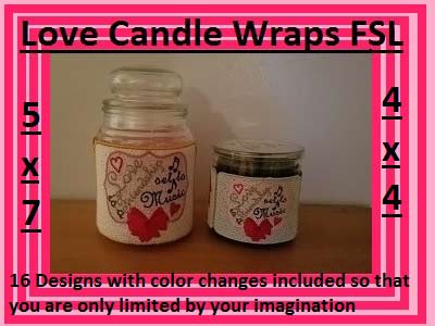 FSL Love Candle Wraps
