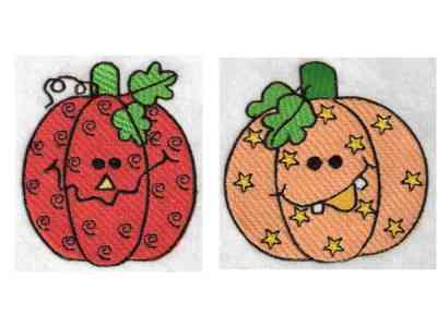 Funky Pumpkins Embroidery Machine Design
