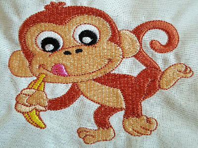 Happy Monkeys Embroidery Machine Design