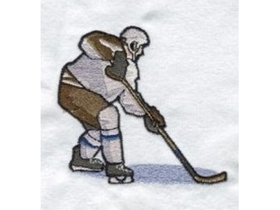 Hockey Players Embroidery Machine Design