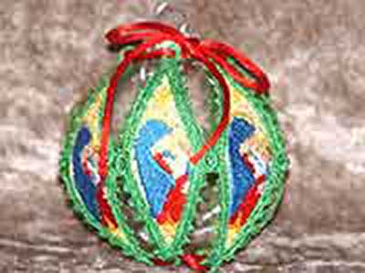 Lace Holiday Ornament Covers