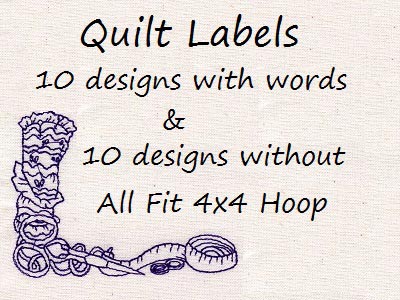 Quilt Labels Embroidery Machine Design
